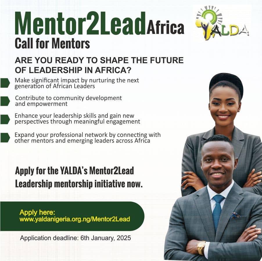 flyer for mentor2lead application